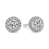 Essential Diamond Halo Earrings (1.00ct) - Dracakis Jewellers